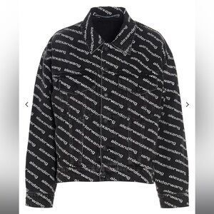Alexander Wang Alexander Wang All-Over Logo Printed Jacket